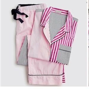 Jj. Crew long sleeve poplin pajama set. Worn once.